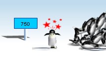 Foto assolutamente autentica del gioco dello Yeti e del pinguino